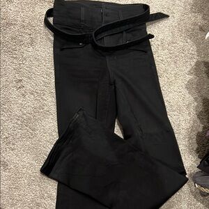 Veronica Beard Black Flare Wide Leg Jeans